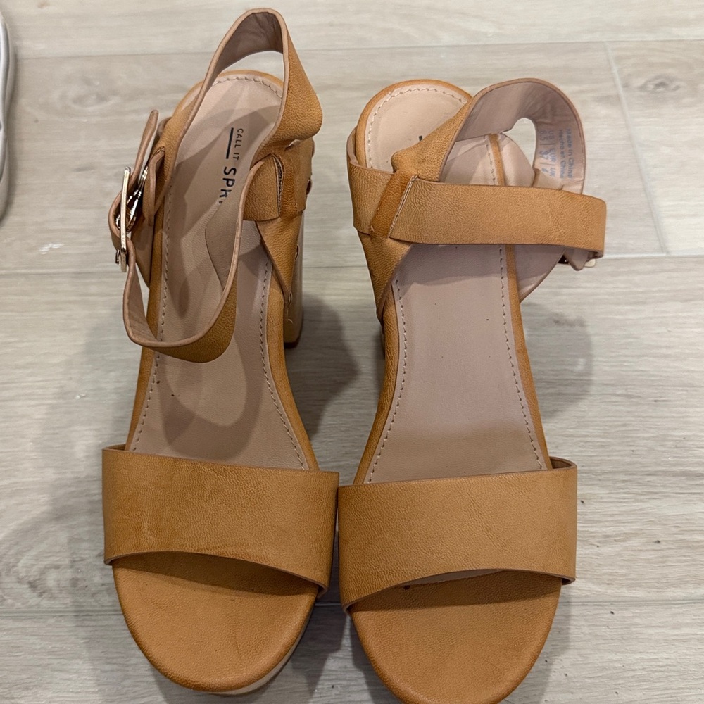 Tan Strappy Sandals